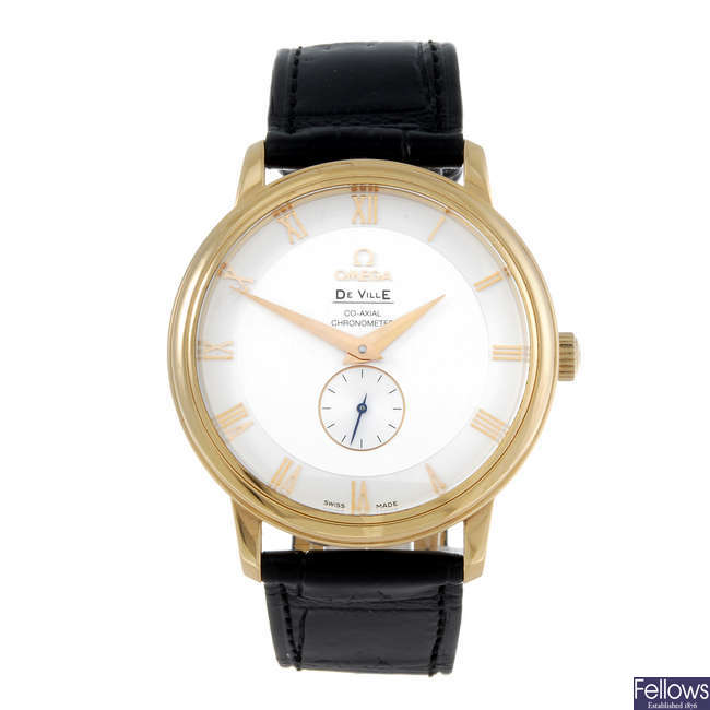 (163782) OMEGA - a gentleman's 18ct rose gold De Ville Co-Axial Chronometer wrist watch.