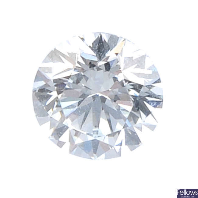 A brilliant-cut 'blue' diamond, weighing 0.60ct