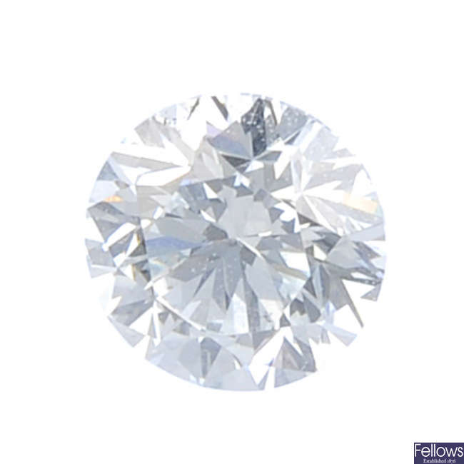 A brilliant-cut 'blue' diamond, weighing 0.50ct