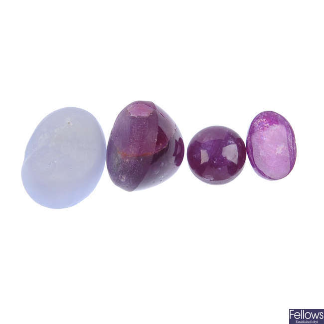 A selection of sapphire and ruby.