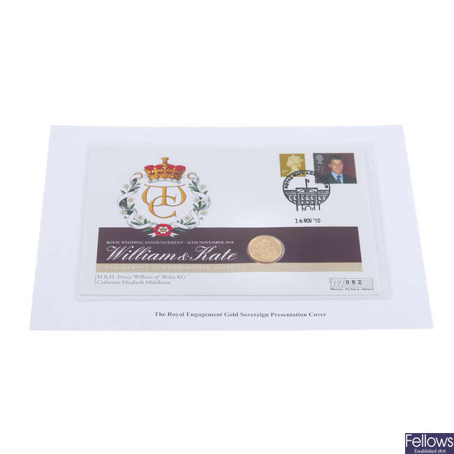Elizabeth II, Sovereign 2010, Prince William & Catherine Middleton, Royal Engagement Presentation Cover.
