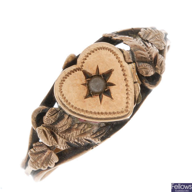 A mid 19th century poison ring.