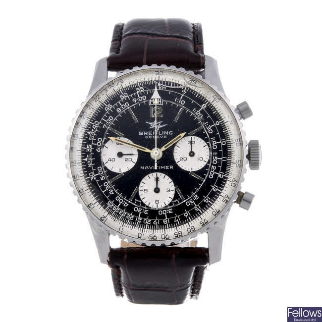 BREITLING - a gentleman's stainless steel Navitimer 806 chronograph bracelet watch.