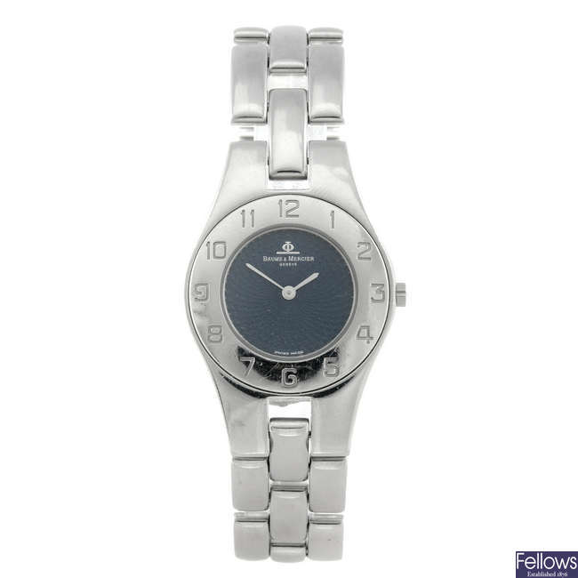 BAUME & MERCIER - a lady's stainless steel Linea bracelet watch.