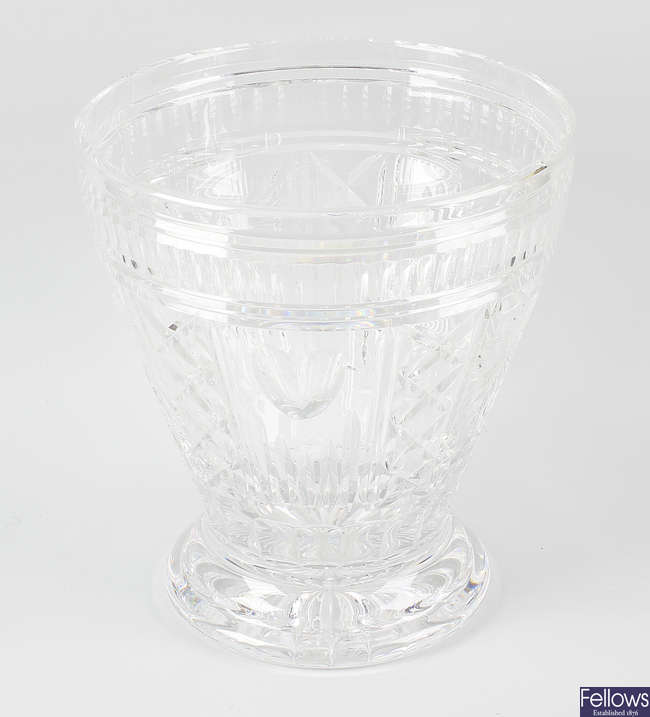 A Waterford crystal Millennium collection ice bucket.