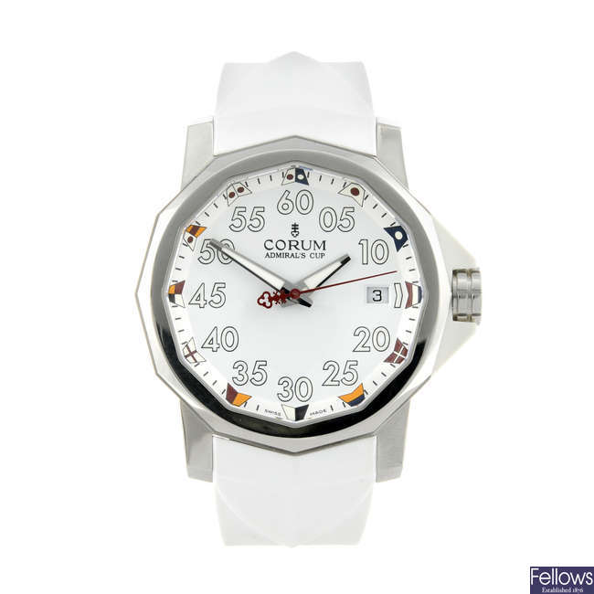CORUM - a gentleman's stainless steel Admiral's Cup Competition 40 wrist watch.