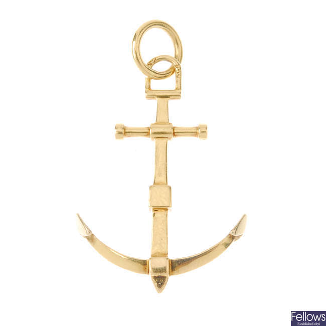 An anchor pendant.