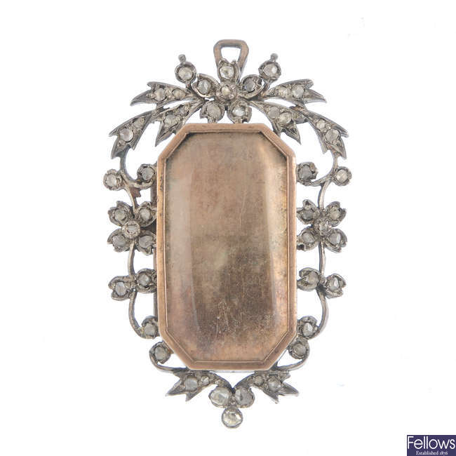 Three items of early to mid 19th century memorial jewellery.