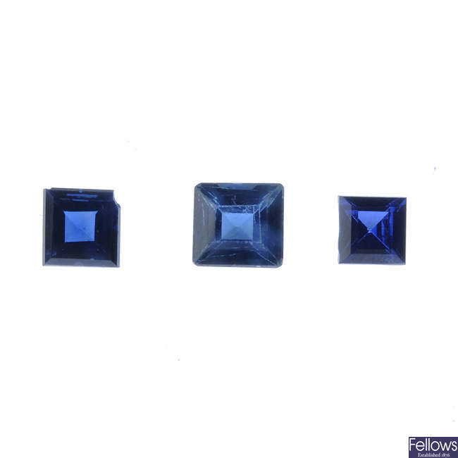 A selection of brilliant-cut diamonds, Total weight 1.43cts