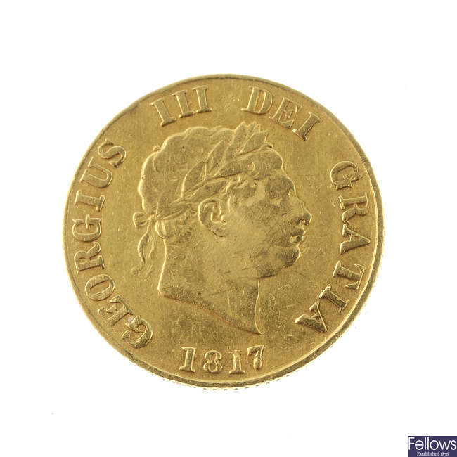 George III, Half-Sovereign 1817 (S 3786).