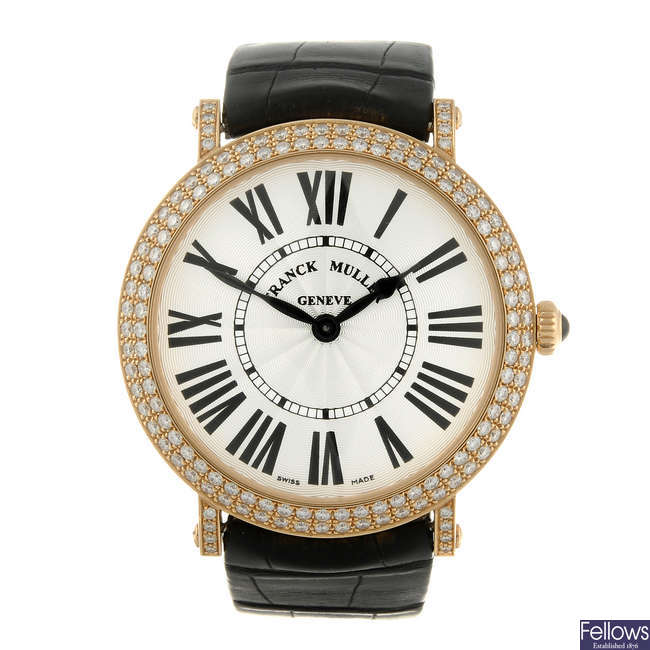 FRANCK MULLER - a gentleman's 18ct rose gold Infinity Ronde wrist watch.