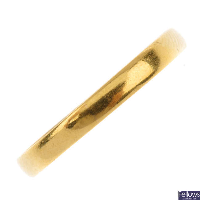 A 19th century gold poesy/posy ring.