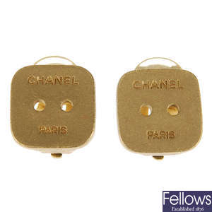 CHANEL - a pair of ear clips.