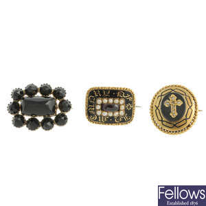 Three early 19th century brooches.