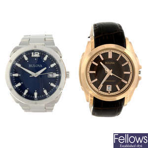A group of assorted watches by Bulova. Approximately 20.