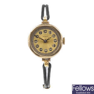 ROLCO - a lady's 9ct yellow gold wrist watch.