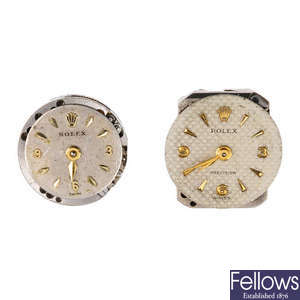 ROLEX - two manual wind watch movements.