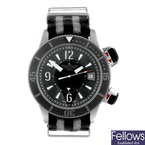 JAEGER-LECOULTRE - a limited edition gentleman's titanium Master Compressor Diving Alarm Navy Seals wrist watch.