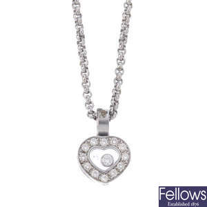 CHOPARD - a 'Happy Diamonds' heart pendant, with chain