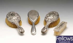 A selection of silver and plated ware.