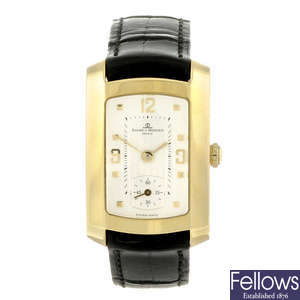 BAUME & MERCIER - a lady's 18ct yellow gold Hampton wrist watch.