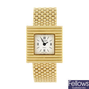 VAN CLEEF & ARPELS - a lady's 18ct yellow gold bracelet watch.