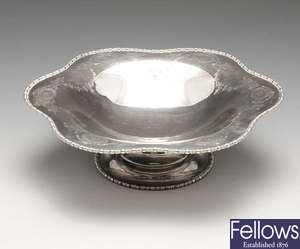 An early twentieth century silver comport.