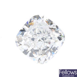 A cushion modified brilliant diamond, 3.01cts.