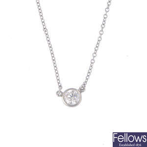 TIFFANY & CO. - a 'Diamonds by the Yard' pendant, by Elsa Peretti for Tiffany & Co.