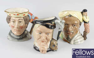 A collection of Royal Doulton character jugs