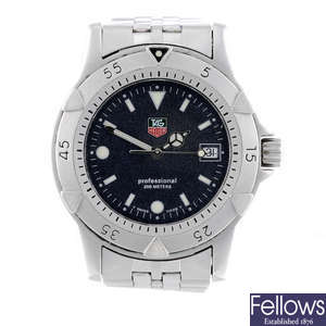 TAG HEUER - a mid-size stainless steel 1500 Series bracelet watch.