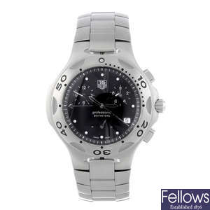 TAG HEUER - a gentleman's stainless steel Kirium chronograph bracelet watch.