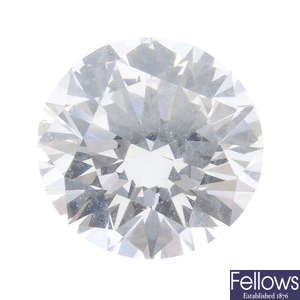A loose diamond, round brilliant cut, 2.09ct, H, VVS2, GIA cert