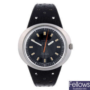 OMEGA - a gentleman's stainless steel Genève Dynamic wrist watch.