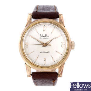 MUDU - a gentleman's gold plated wrist watch with a Rado bracelet watch.