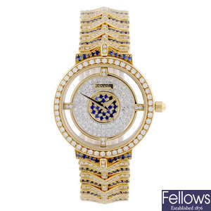 JUVENIA - a lady's 18ct yellow gold bracelet watch