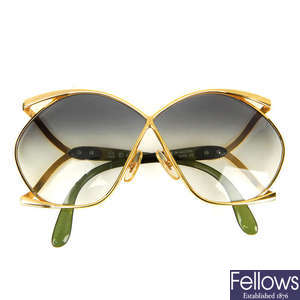 CHRISTIAN DIOR - a pair of vintage Butterfly sunglasses.