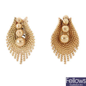 A pair of 1960s earrings.