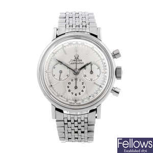 OMEGA - a gentleman's stainless steel Seamaster chronograph bracelet watch.