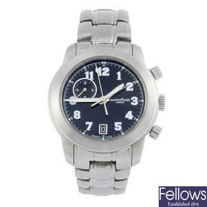 MAPPIN & WEBB - a gentleman's stainless steel chronograph bracelet watch.