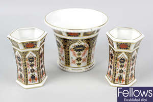 A selection of Royal Crown Derby Imari pattern porcelain