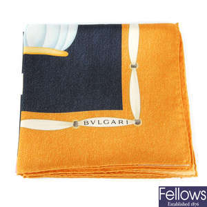 BULGARI - a silk scarf.
