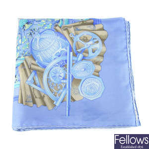 HERMÈS - an 'Azulejos' silk scarf.