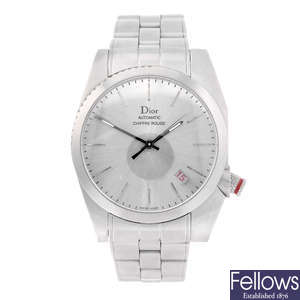 DIOR - a gentleman's stainless steel Chiffre Rouge A03 bracelet watch.