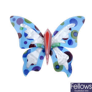 LEA STEIN - a butterfly brooch.
