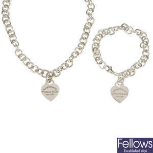 TIFFANY & CO. - a bracelet and a necklace. 