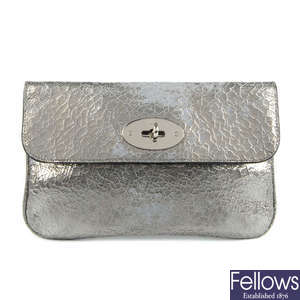MULBERRY - a Cracked Metallic purse.