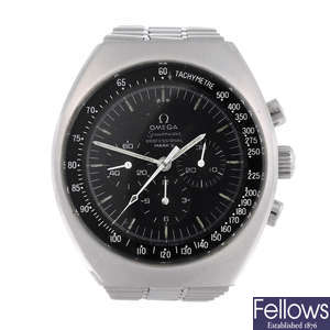 OMEGA - a gentleman's stainless steel Speedmaster Mk II chronograph bracelet watch.
