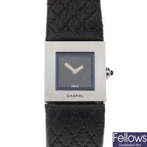CHANEL - a lady's Matelassé wrist watch.
