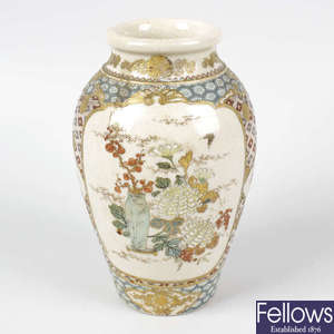 An early 20th century Japanese satsuma vase.